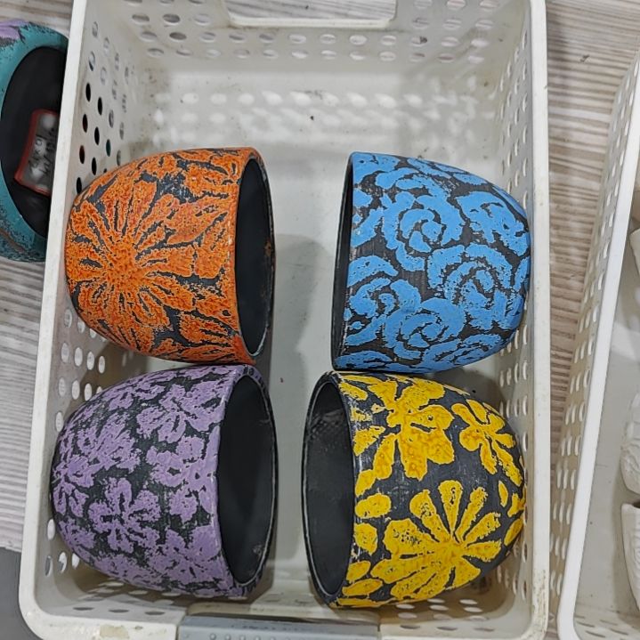 陶吸水透气的白陶花盆凑满12发货