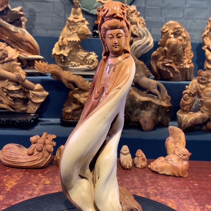 柏木（崖柏）根雕摆件