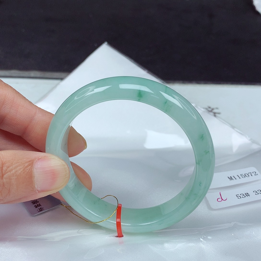 未镶嵌手镯翡翠53圈5072