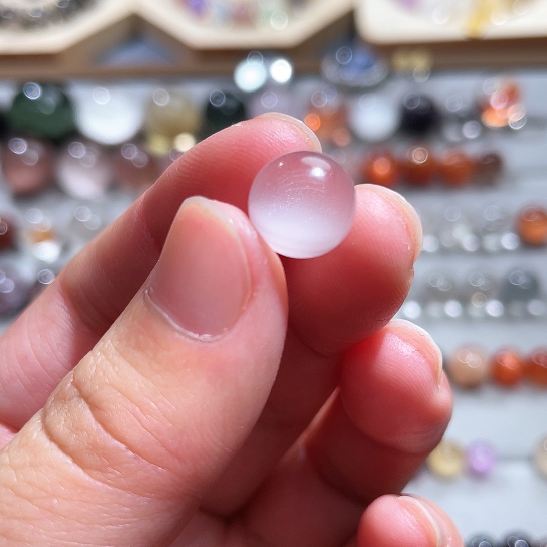 发晶耳饰银S925镶嵌南***q