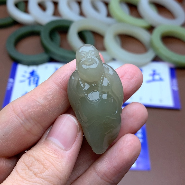 和田玉珠宝半成品未镶嵌