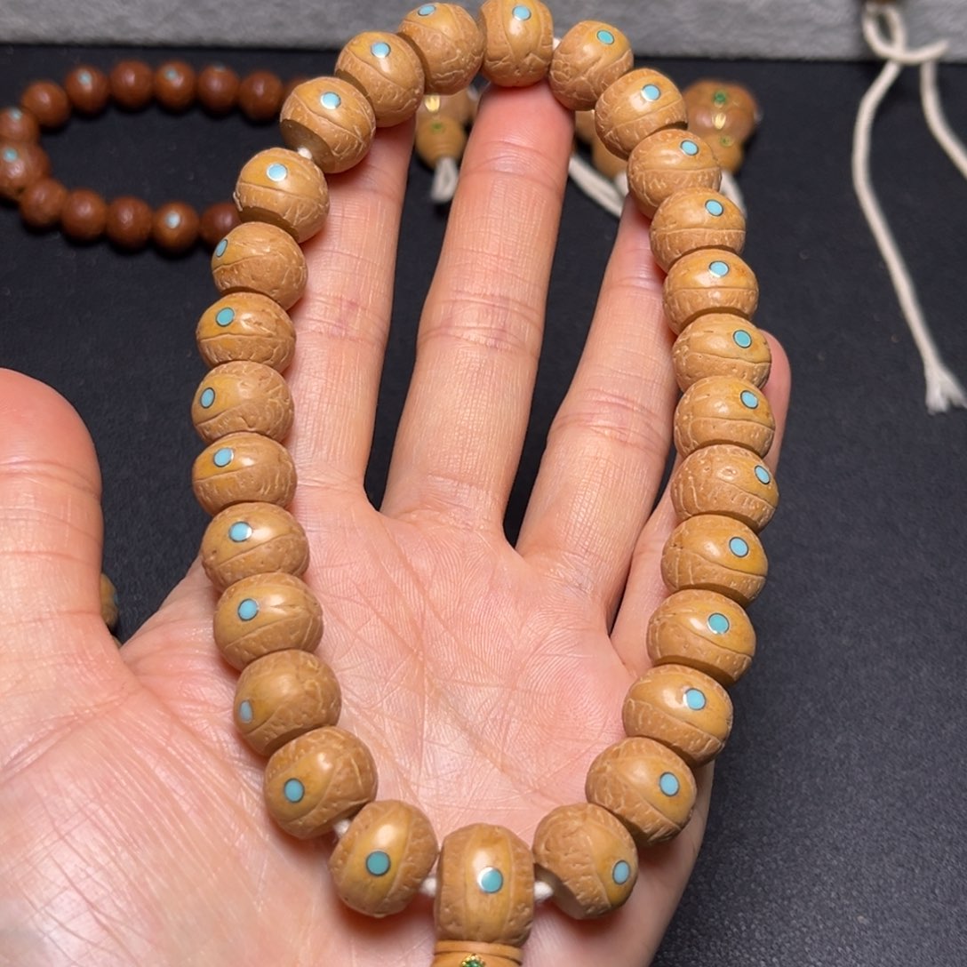 凤眼菩提吊坠13mm精品27颗松丁藏式手持