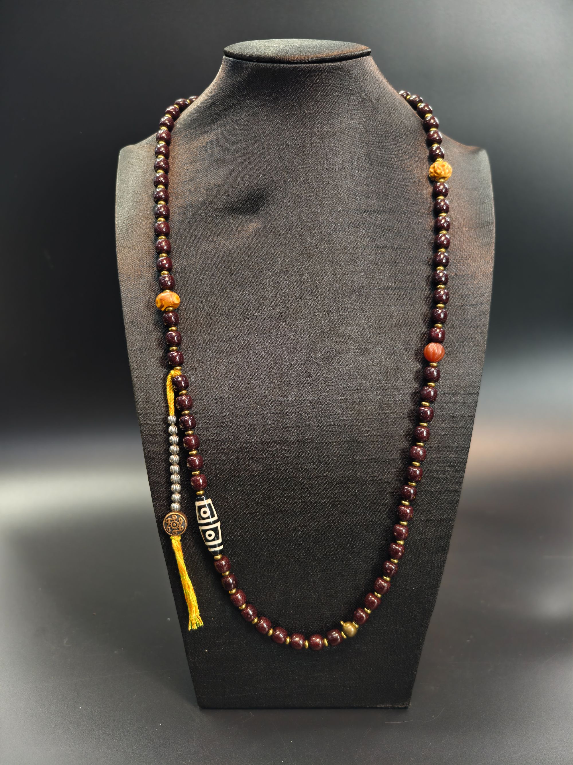 【MIYA】玛瑙天珠项链30*10