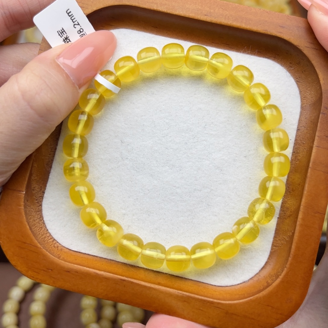 蜜蜡未镶嵌珠宝奇石8.2mm