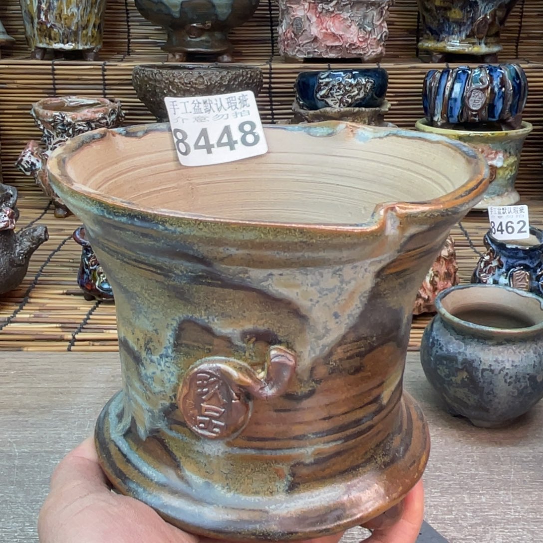 手工花盆默认瑕疵完美者勿拍