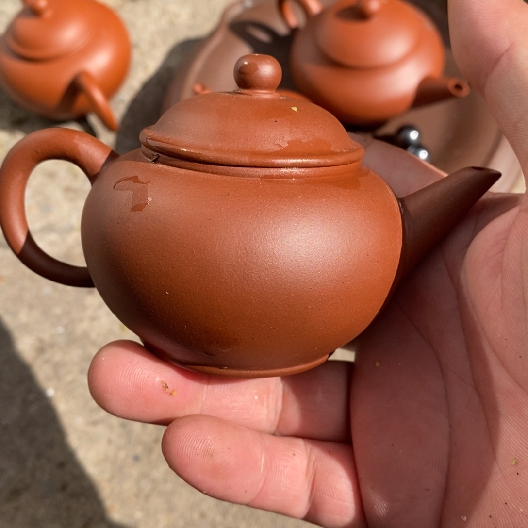 骑***神紫砂茶壶年糕土水平120cc