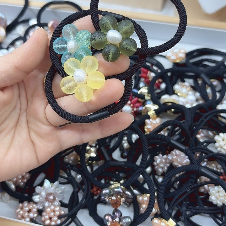 淡水珍珠发饰未镶嵌