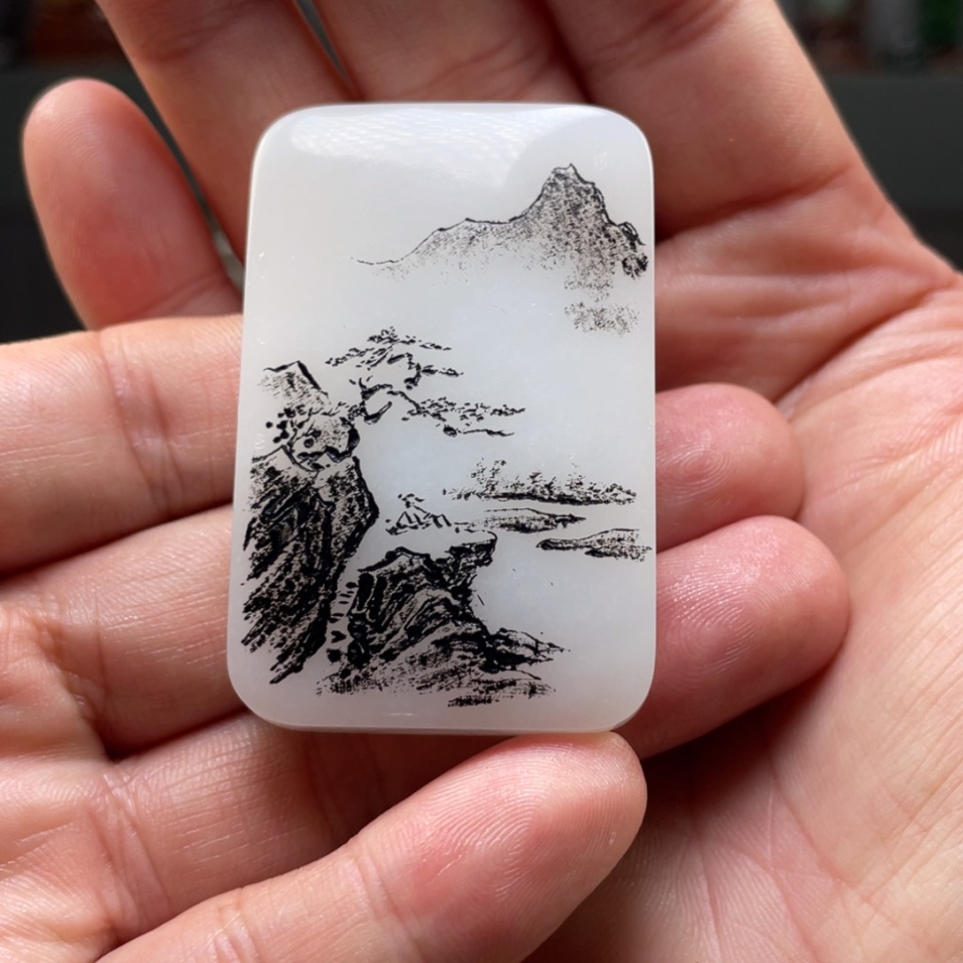 未镶嵌和田玉把件核*