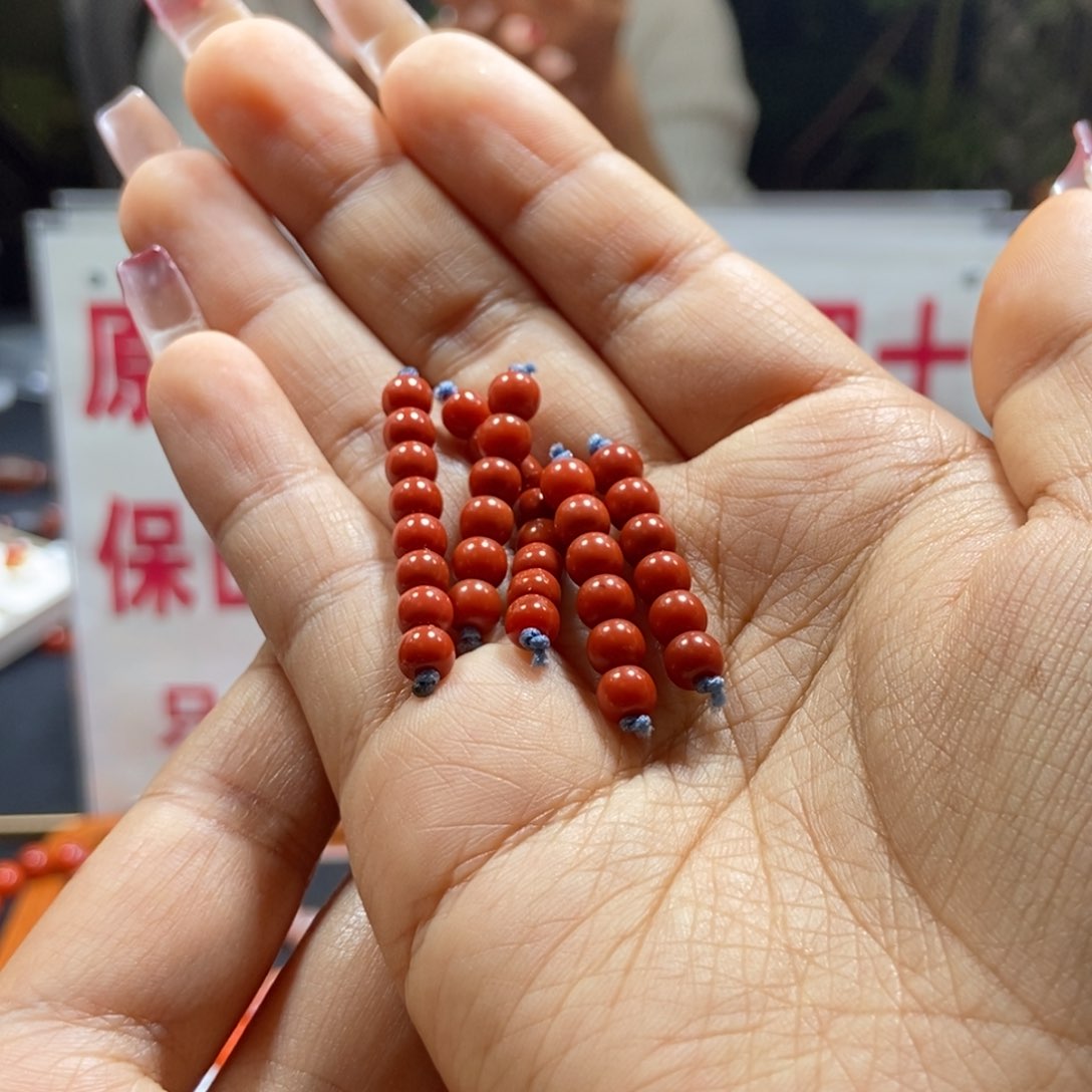 南红玛瑙5+老型单珠未镶嵌卡*特