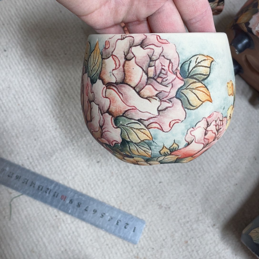 紫砂花盆小*陶瓷多肉花盆精品