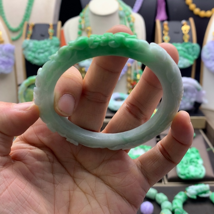 翡翠手链未镶嵌翡翠手镯圈口55