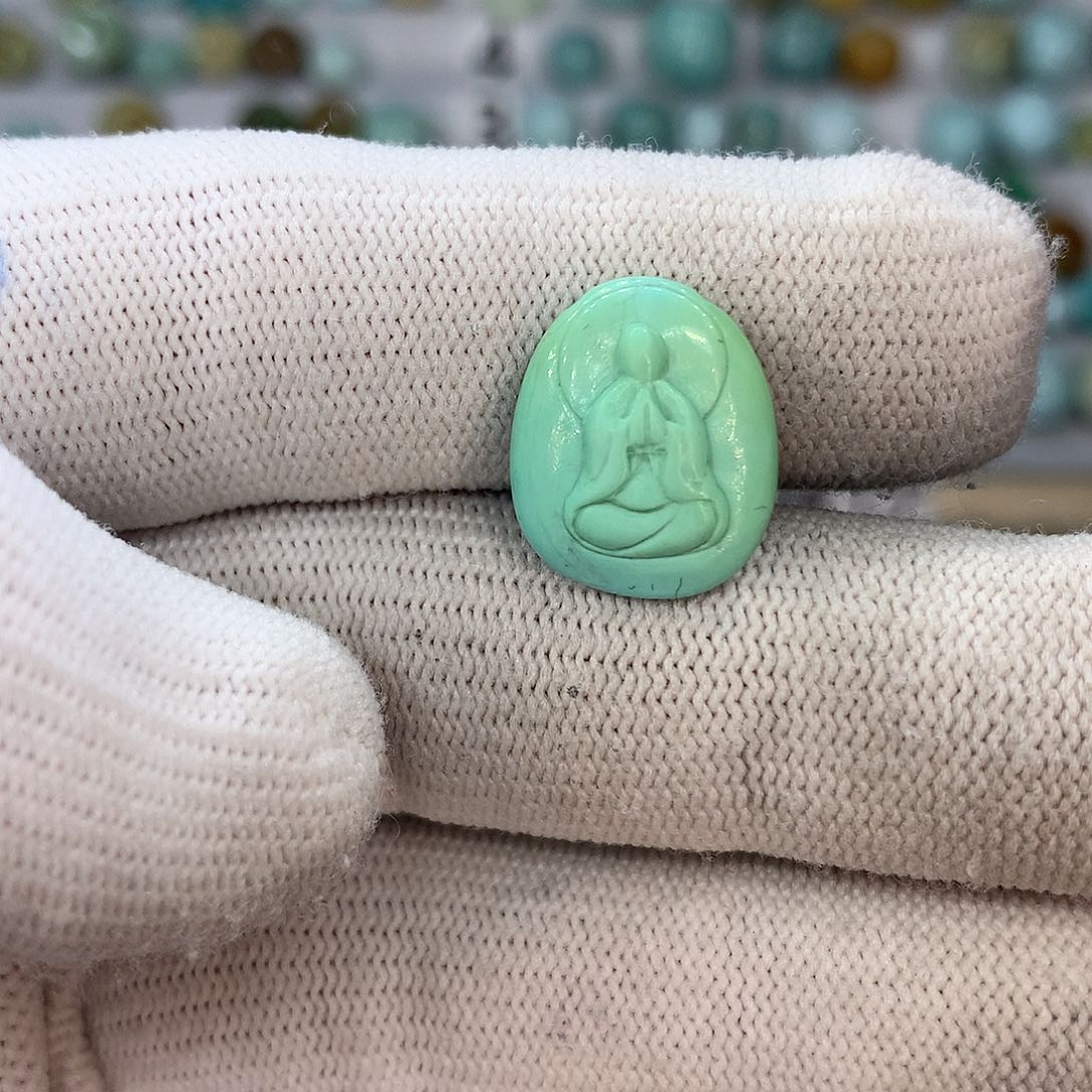 绿松石珠宝半成品未镶嵌