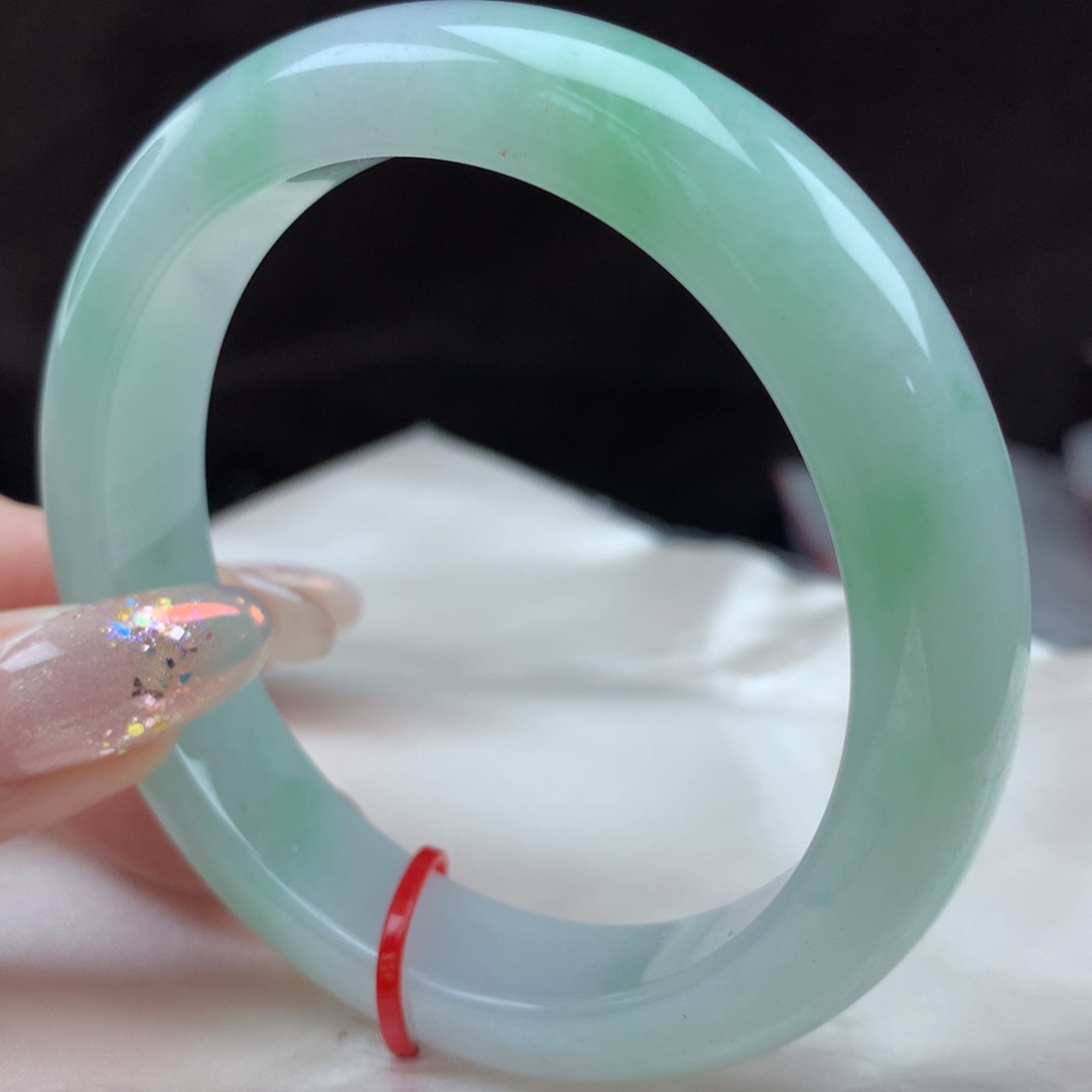 翡翠未镶嵌手镯96619，