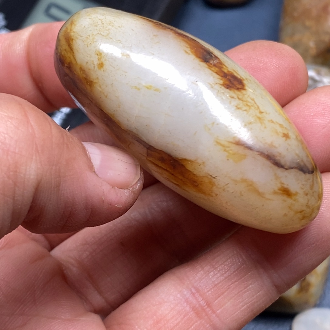 和田玉挂件未镶嵌九**铁