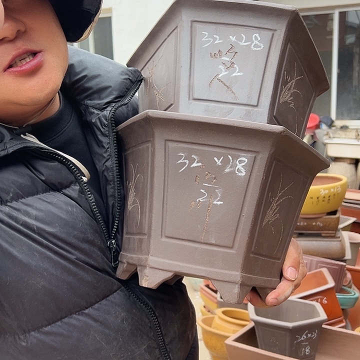 紫砂花盆紫砂花盆