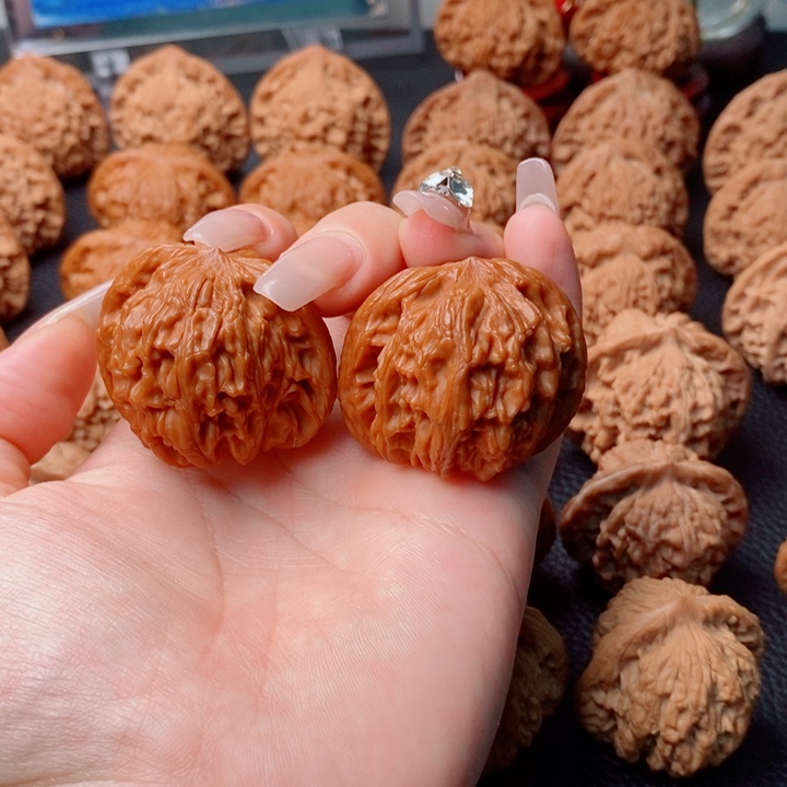 文玩核桃把件磨盘39