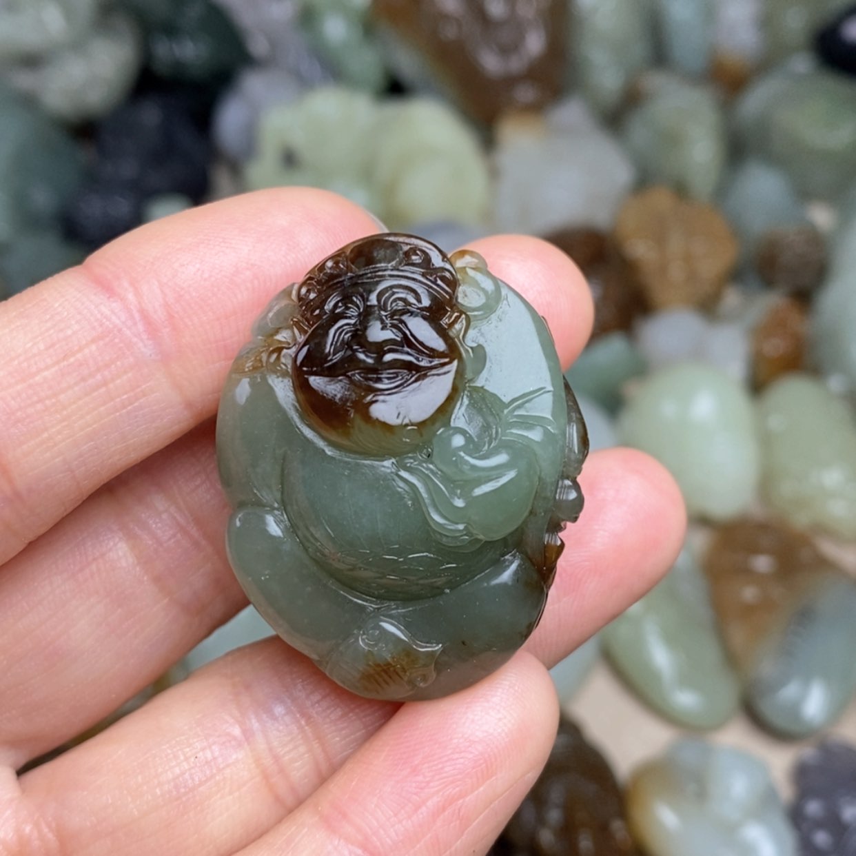 【闪购商品】和田玉挂件未镶嵌黎*