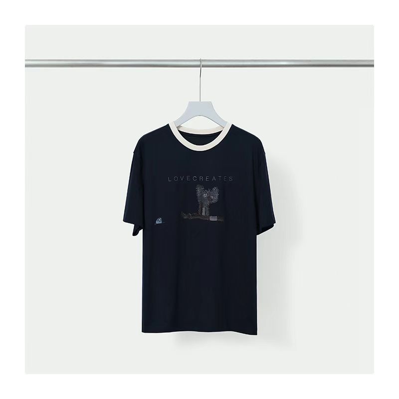 【美姐说】喵星人刺绣T恤YHSL-125