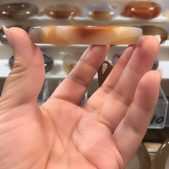 玛瑙/玉髓未镶嵌手镯9号