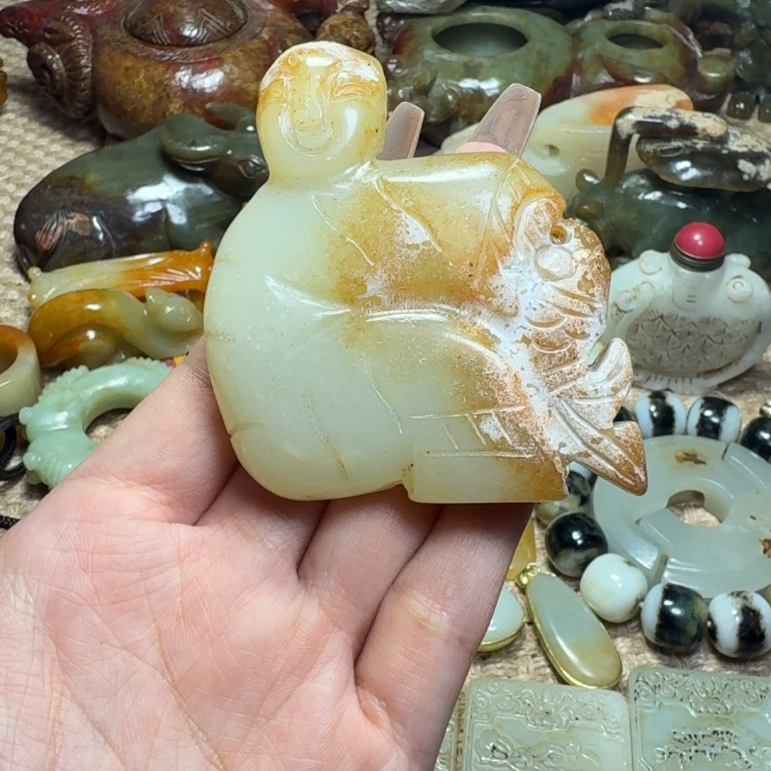 白玉菩提吊坠挂件