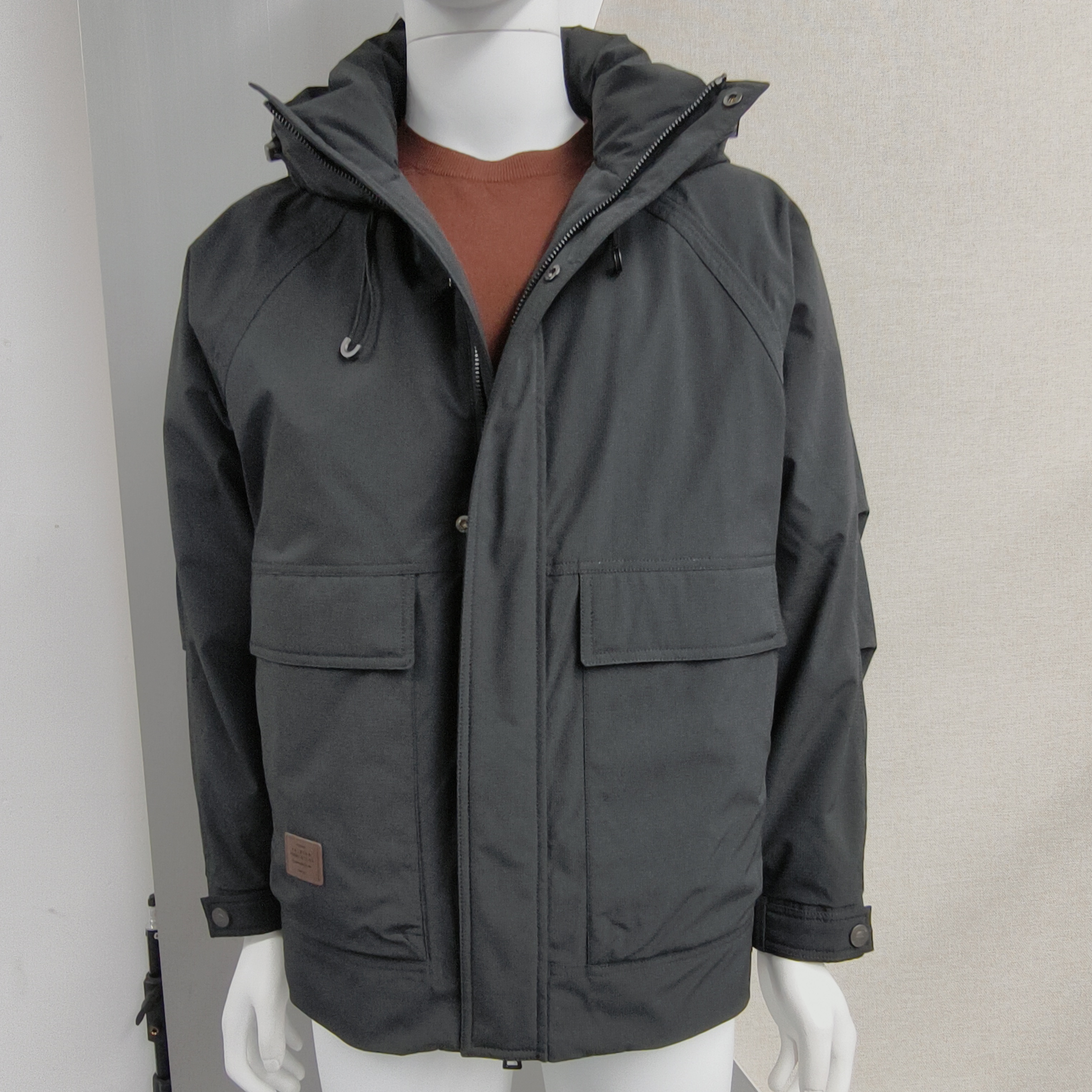 飒沃MY125黑色男士休闲羽绒服