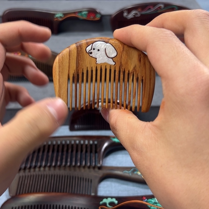 黄花梨/降香黄檀非遗手工木梳