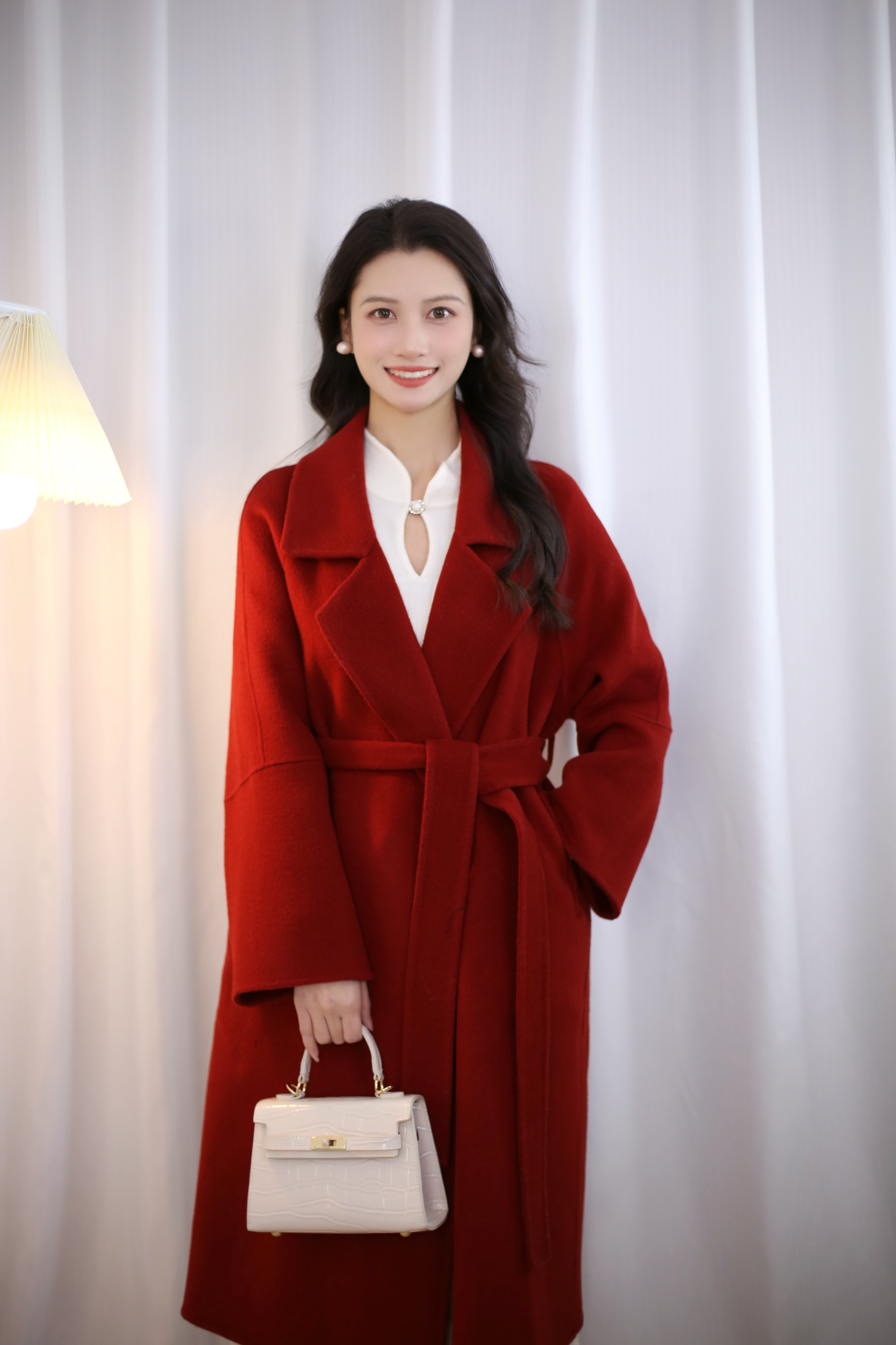 【温温专属】【西西里】100%初剪羊毛爆款气质纯手工双面羊毛大衣