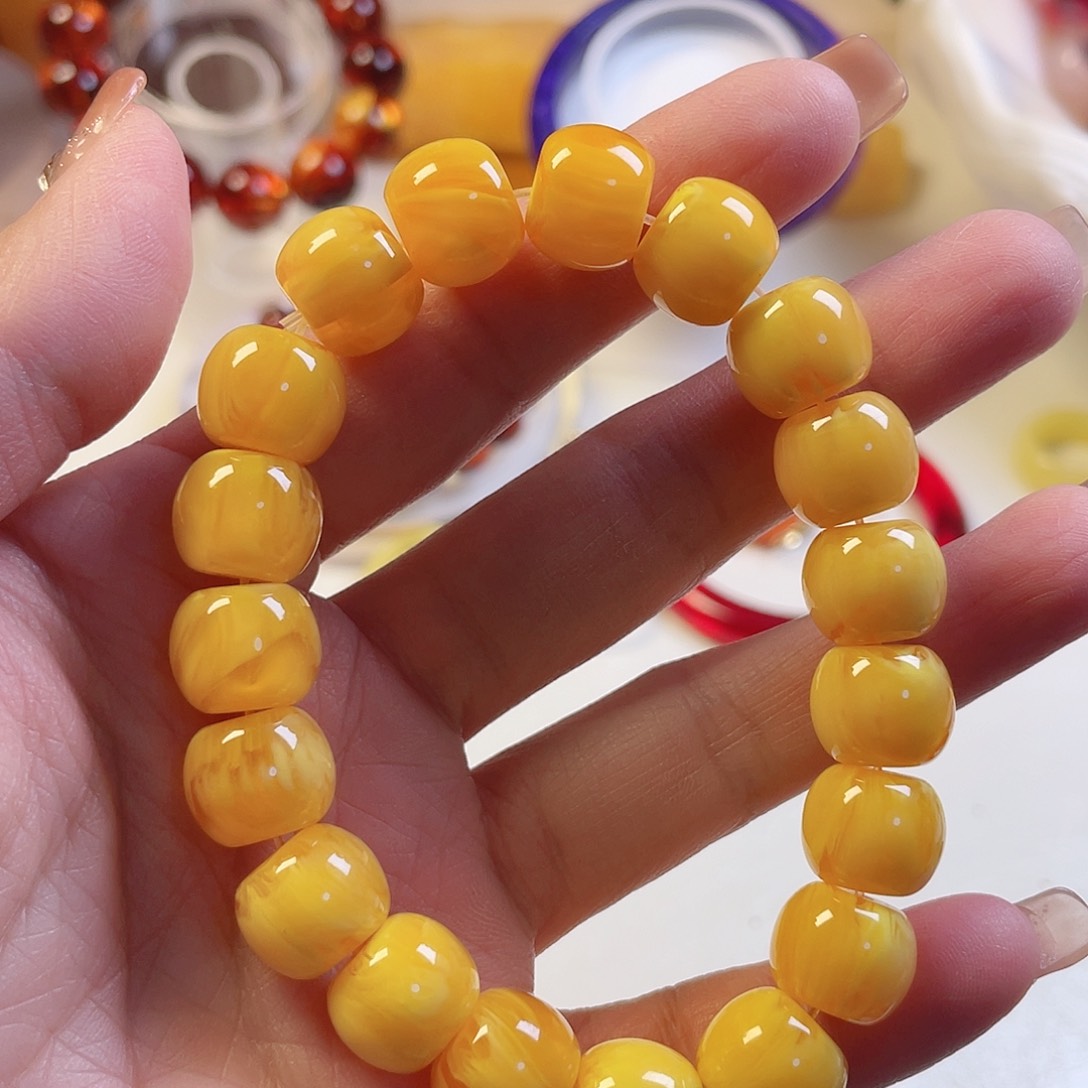 蜜蜡手链未镶嵌手串