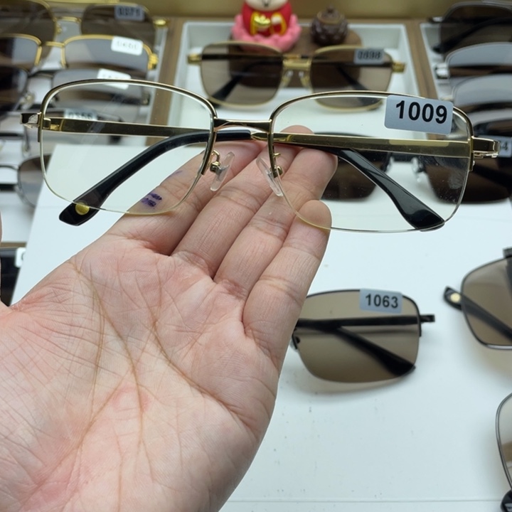 竹叶青半框眼镜 1009