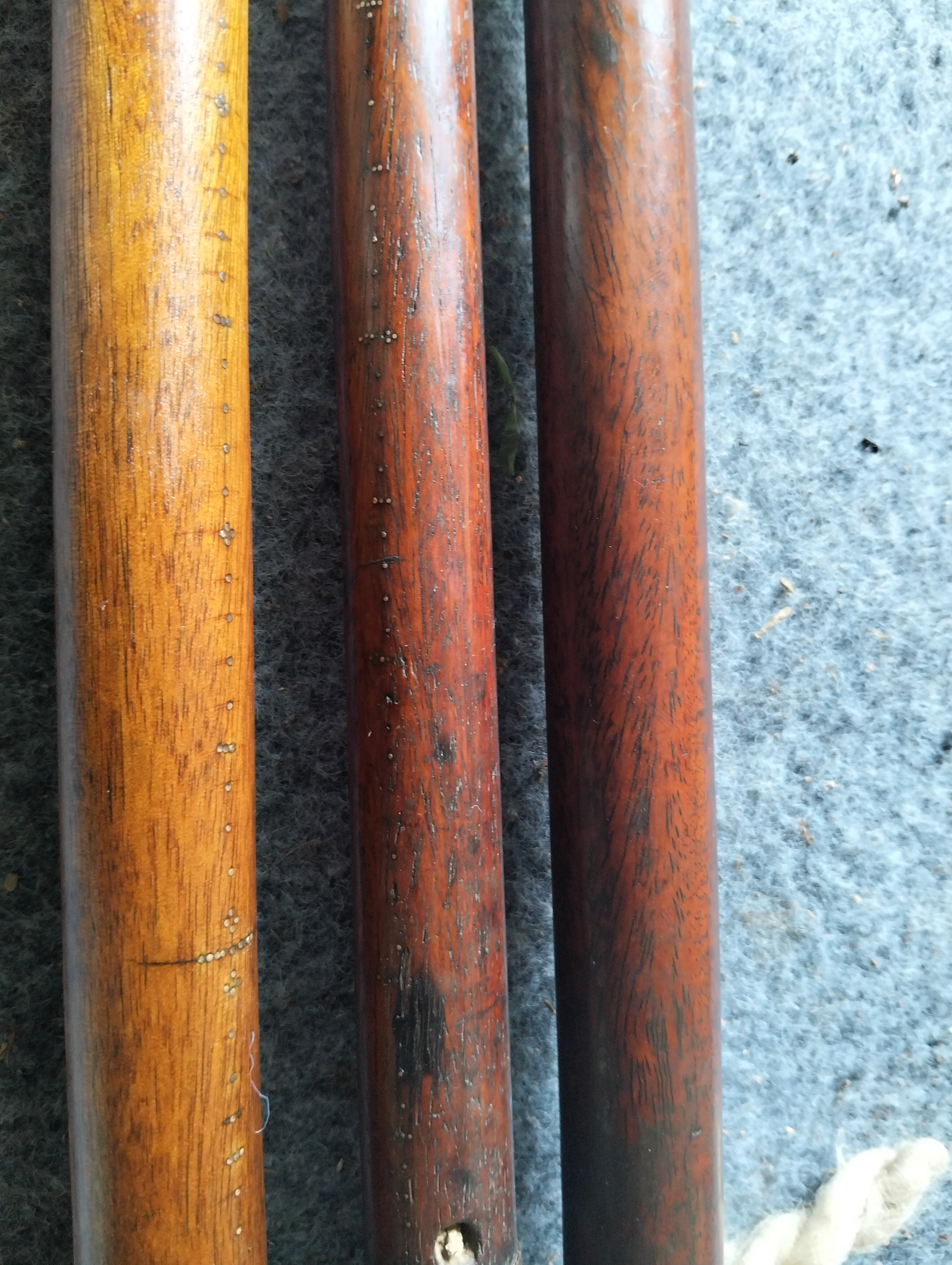 原木健身太极防身圆棍把玩实用棍