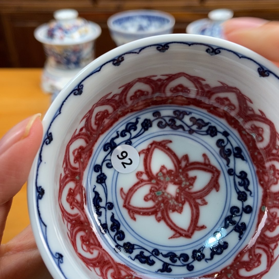 手绘现代茶具非古董
