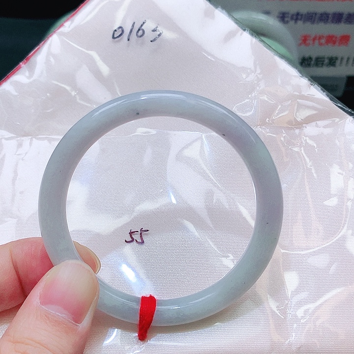 翡翠未镶嵌手镯0163
