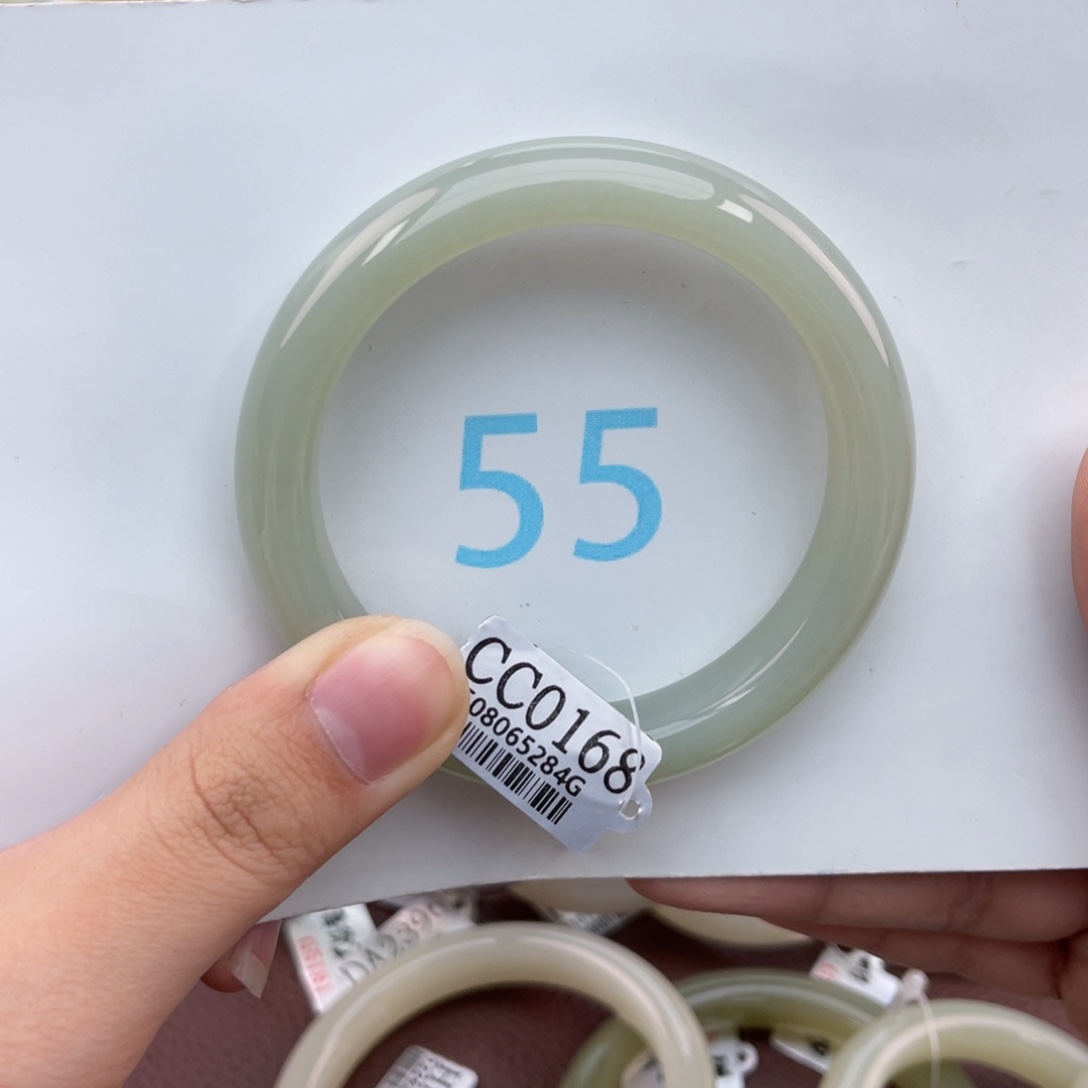 和田玉手镯未镶嵌懒*