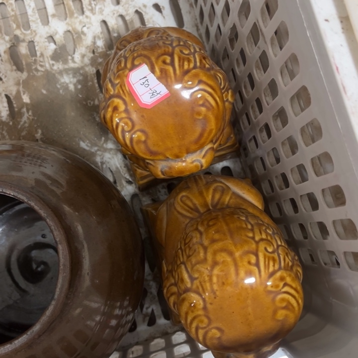 爱***头有机玻璃摆件一对摆件