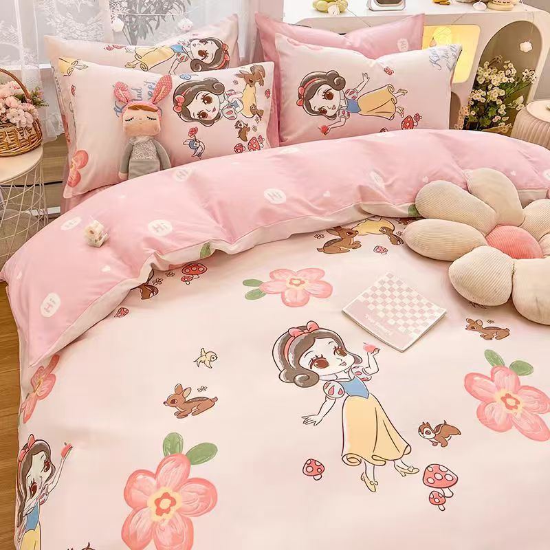 高端轻奢空调被印染白雪公主凉感