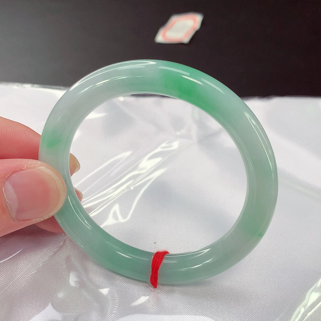 翡翠手镯未镶嵌215缅甸天然翡翠A货