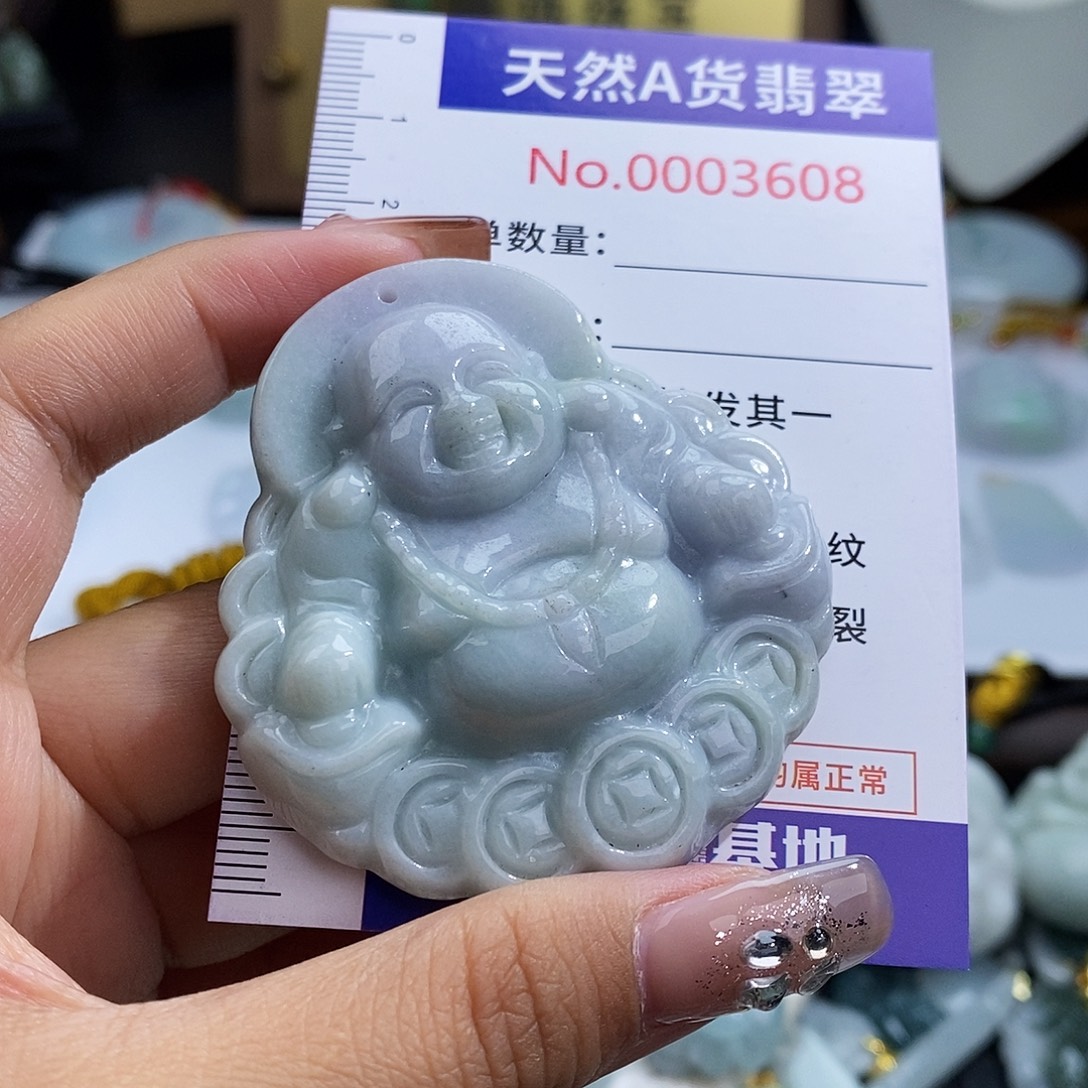 翡翠未镶嵌颈饰3608