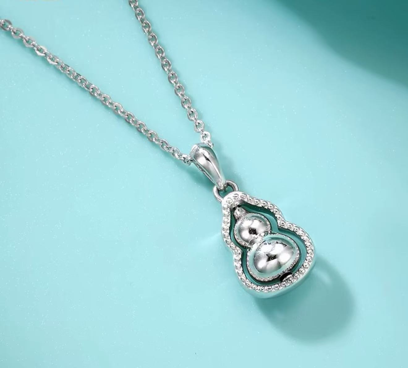  精品银吊坠 旋转葫芦吊坠