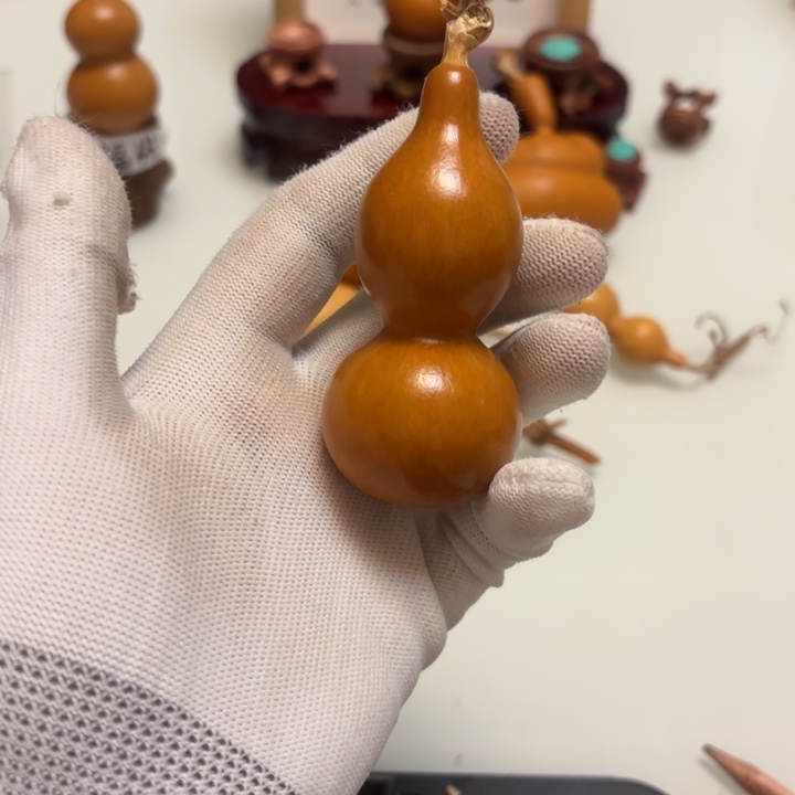 心***盲天然手捻老皮葫芦