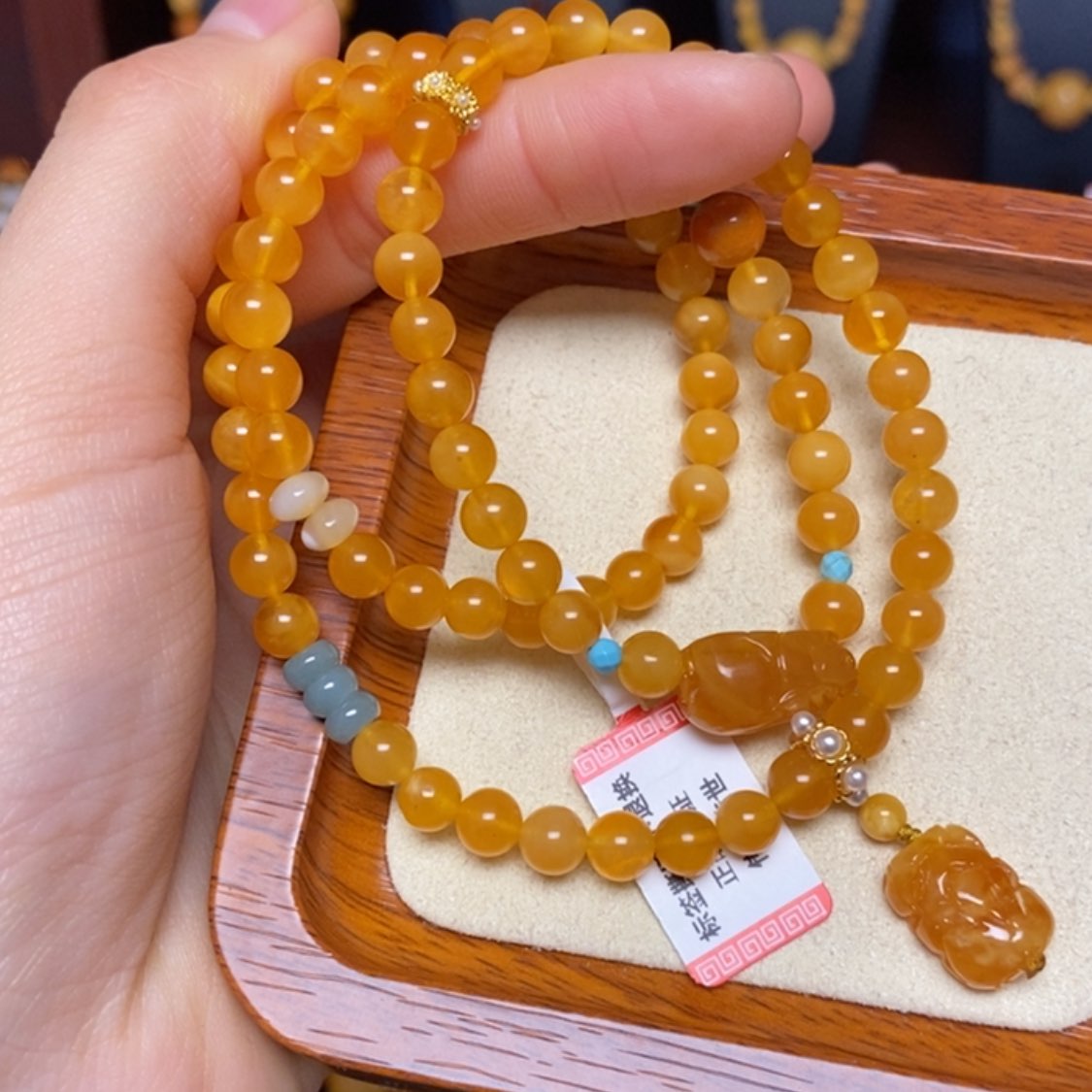 【闪购商品】未镶嵌蜜蜡手链手串