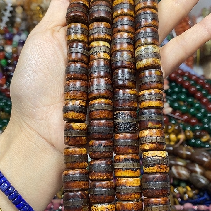 玛瑙/玉髓未镶嵌珠宝半成品一线玛瑙卡14mm