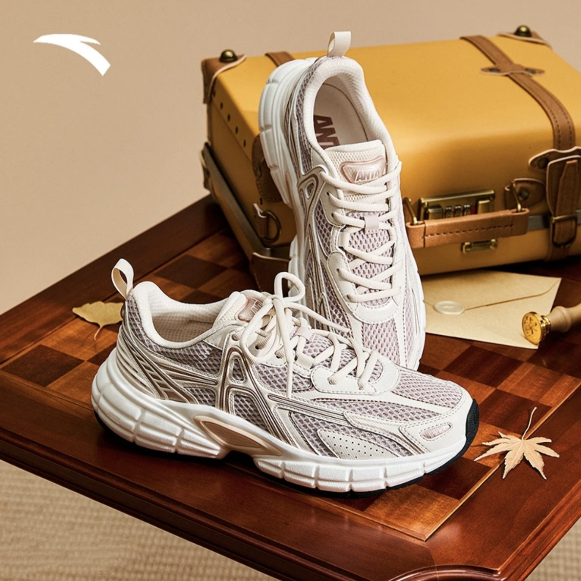 【王一博同款】安踏破晓休闲鞋男女同款流光风通勤透气网面运动鞋子