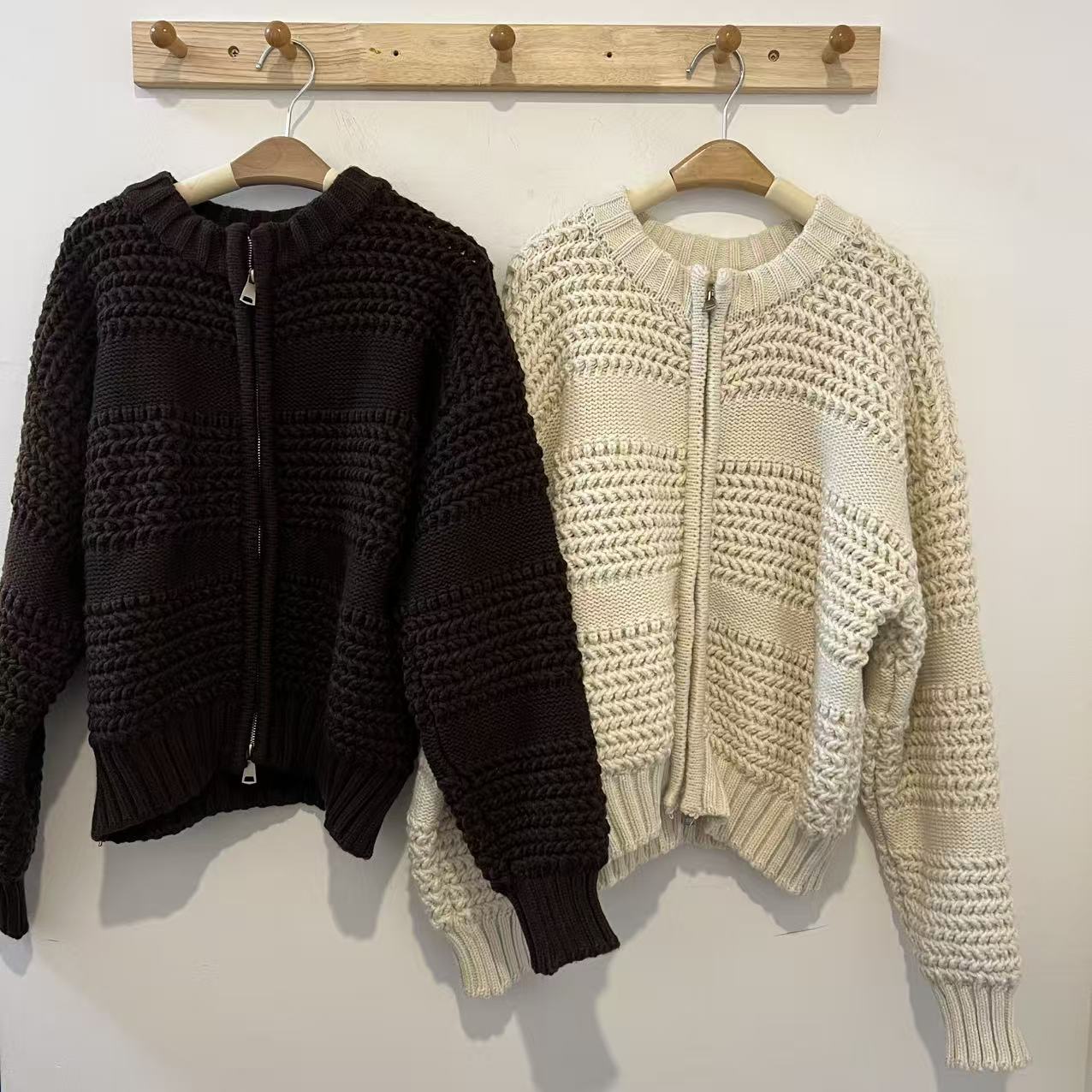 【花花花】粗花开衫