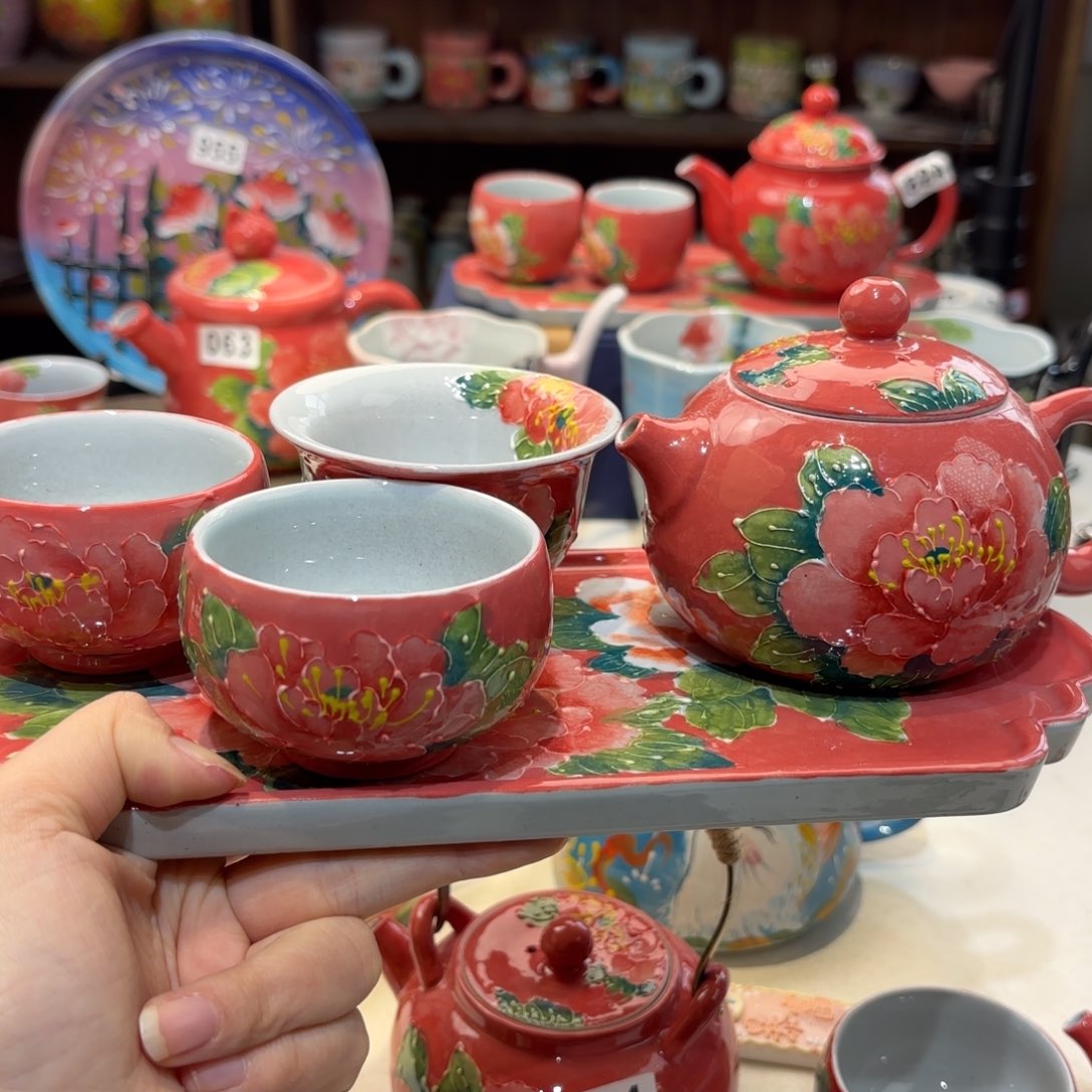 ?****?景德镇手绘高温釉下彩陶瓷茶具