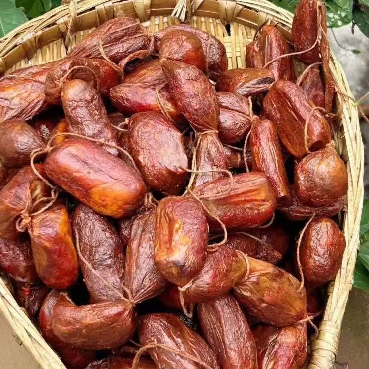 【排骨香肠 现场称重】杨二娃柴 火烟熏腊肉 各种腊味组合