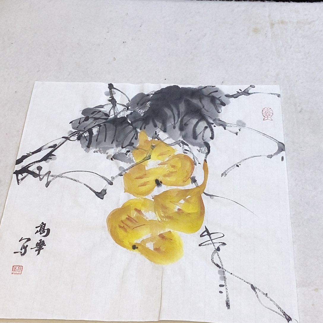 国画高峰手绘写意画