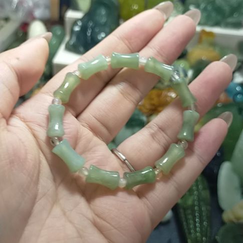 岫玉未镶嵌岫玉手串