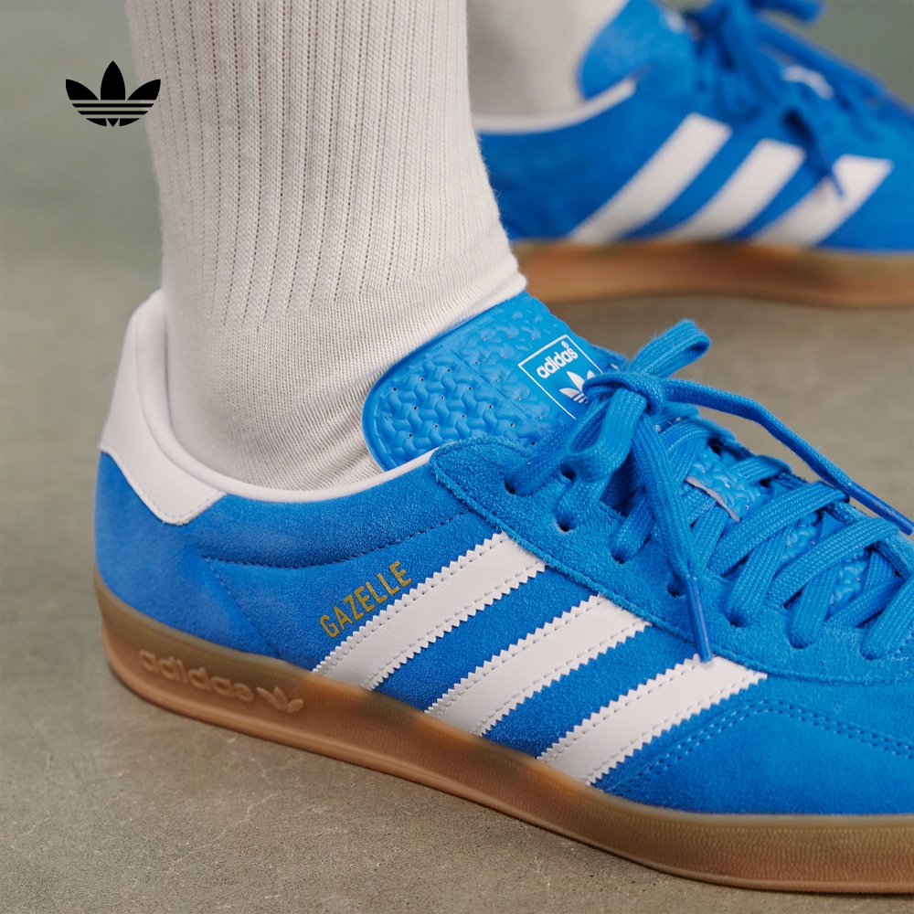 阿迪达斯三叶草 T头鞋 GAZELLE INDOOR复古板鞋德训鞋男女 JI2061