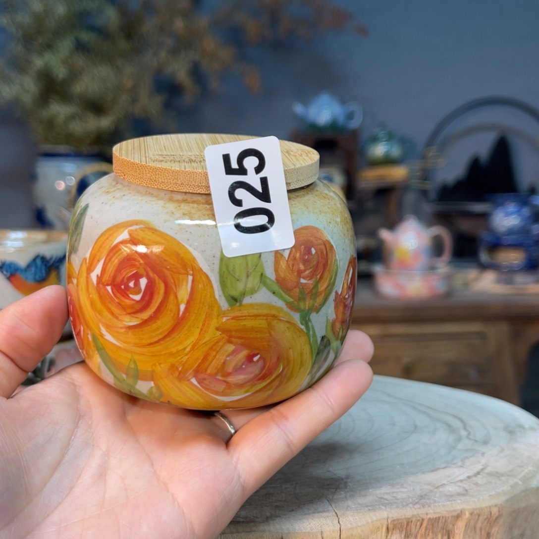 杯素浅陶瓷手工手绘