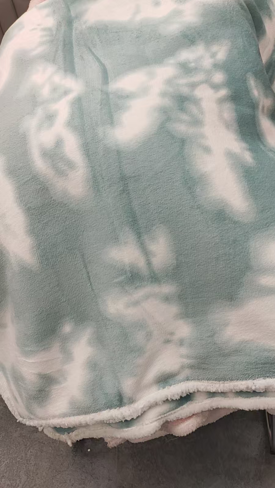 【南纺】【孤品】羊羔绒毛毯-蓝